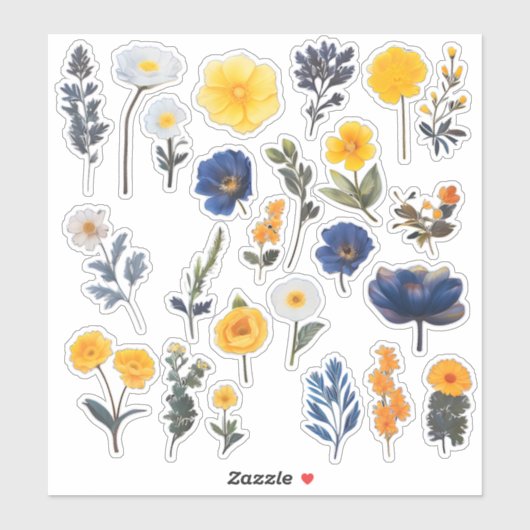 Waterverf Flower Scrapbook Stationery Sticker (Vel)