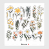 Waterverf Flower Scrapbook Stationery Sticker (Vel)