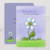 Waterverf Flower Speedy Recovery Binnenkort goed (Voorkant / Achterkant)