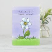 Waterverf Flower Speedy Recovery Binnenkort goed (Staand voorkant)