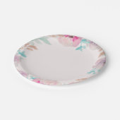 Waterverf Flower Spring Trouwpapier Borden Papieren Bordje (Gekanteld)