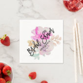 Waterverf Flower Spring Wedding Vrijgezellenfeest Servetten (Insitu)