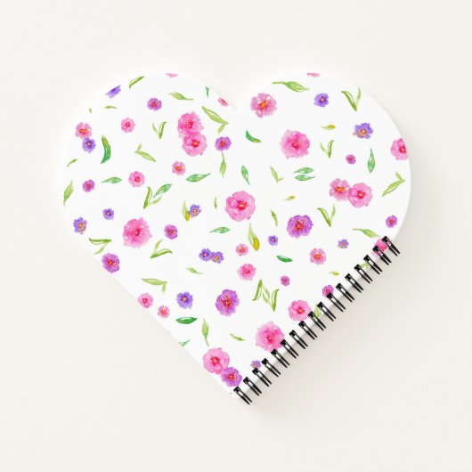 Waterverf Flower Travel Journal Notitieboek (Achterkant)