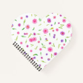 Waterverf Flower Travel Journal Notitieboek (Voorkant)