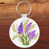 Waterverf Flowers 06 Sleutelhanger (Voorkant)