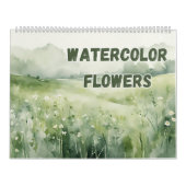 Waterverf Flowers and Flower Meadows Natuur Lover Kalender (Hoes)