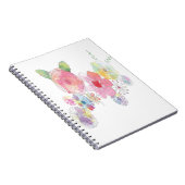 Waterverf Flowers Art Notitieboek (Rechterzijde)