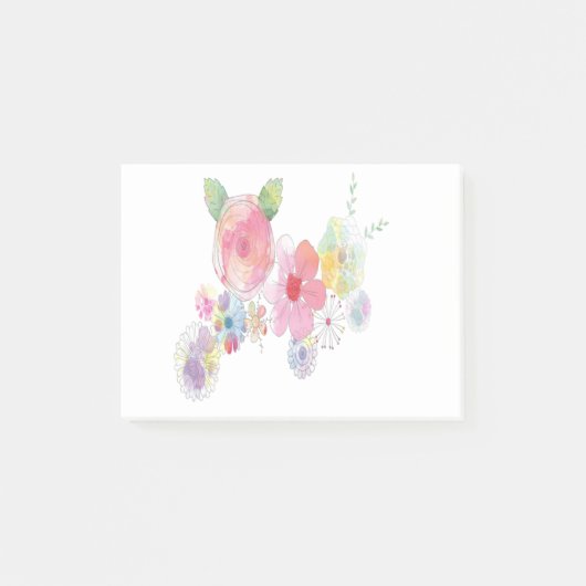 Waterverf Flowers Art Post-it® Notes (Voorkant)