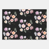 Waterverf Flowers Assorted Gift Wrap Inpakpapier Vel (Voorkant 2)