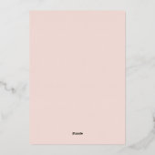  Waterverf Flowers Baby Brunch Folie Uitnodiging (Achterkant)