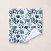 Waterverf Flowers Bad Handdoek (Wasdoekje)