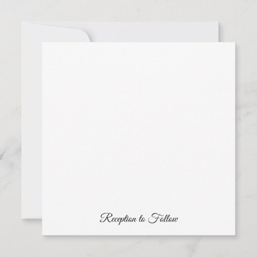 Waterverf Flowers Blush Pink and Paars Wedding Kaart (Achterkant)