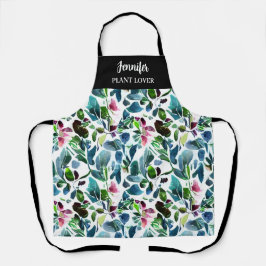 Waterverf Flowers Botanische Patroon plant Liefheb Schort