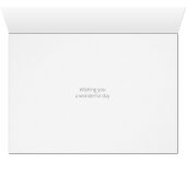 Waterverf Flowers Bouquet Birthday Kaart (Binenzijde Horizontaal (Onderkant))