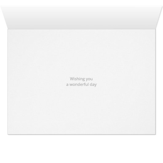 Waterverf Flowers Bouquet Birthday Kaart (Binenzijde Horizontaal (Onderkant))