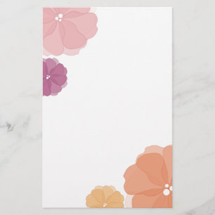 Waterverf Flowers briefpapier