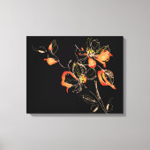 Waterverf Flowers Canvas Afdruk (Voorkant)