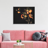 Waterverf Flowers Canvas Afdruk (Insitu (Woonkamer))