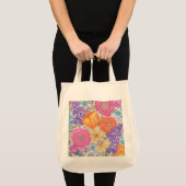 Waterverf Flowers Canvas tas (Voorkant (product))