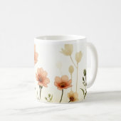 Waterverf Flowers Coffee Mok (Voorkant rechts)