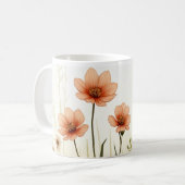 Waterverf Flowers Coffee Mok (Voorkant links)
