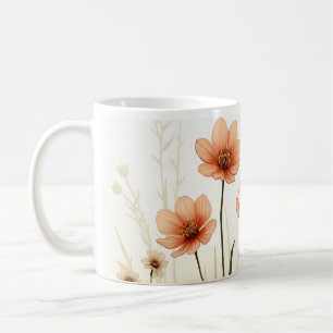 Waterverf Flowers Coffee Mok