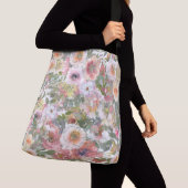 Waterverf Flowers Crossbody Tas (Dichtbij)
