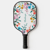 Waterverf Flowers Custom Pickleball Paddle (Voorkant)