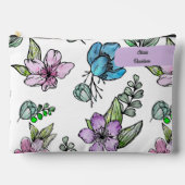 Waterverf Flowers Custom Potlood Hoesje Pouch Etui (Voorkant)
