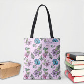 Waterverf Flowers Customize College Tote Bag
