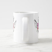 Waterverf Flowers Deer Grote Koffiekop (Achterkant)