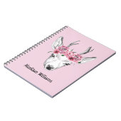 Waterverf Flowers Deer | Jouw namen toevoegen Notitieboek (Linkerzijde)