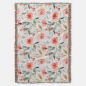 Waterverf Flowers Deken (Voorkant Verticaal)