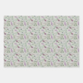 Waterverf Flowers die papierbladen overvullen Inpakpapier Vel (Voorkant 2)