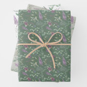 Waterverf Flowers die papierbladen overvullen Inpakpapier Vel (In situ)