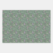 Waterverf Flowers die papierbladen overvullen Inpakpapier Vel (Voorkant)