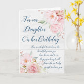 Waterverf Flowers Dochter Birthday Card Kaart (Gele Bloem)