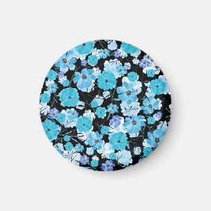 Waterverf Flowers: een delicaat wandtapijt Magneet