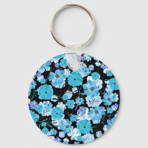 Waterverf Flowers: een delicaat wandtapijt Sleutelhanger