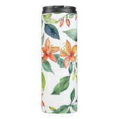 Waterverf Flowers Elegant  Gepersonaliseerd Thermosbeker (Achterkant)