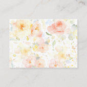 Waterverf Flowers Elegant Kleine Details Informatiekaartje (Achterkant)