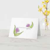 Waterverf Flowers en Bijbel Verse Verloving Kaart (Gele Bloem)