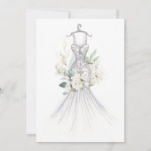 Waterverf Flowers en Greenery Vrijgezellenfeest Kaart (Achterkant)