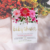 Waterverf Flowers Eucalyptus Greenery Baby shower Kaart
