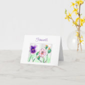 Waterverf Flowers>Farewell Kaart (Gele Bloem)