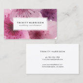 Waterverf Flowers | Floral Boho Visitekaartje (Voorkant / Achterkant)