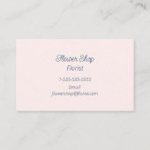 Waterverf Flowers Florist Shop Visitekaartje (Achterkant)