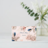 Waterverf Flowers Florist Shop Visitekaartje (Staand voorkant)