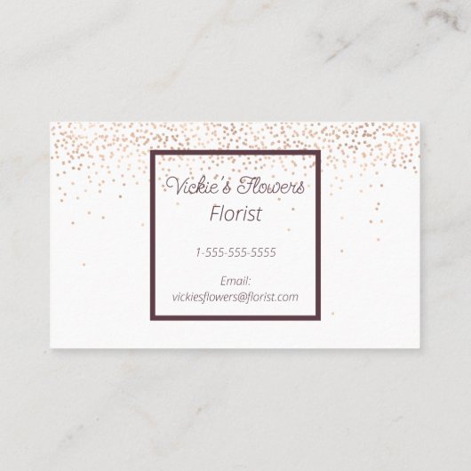 Waterverf Flowers Florist Shop Visitekaartje (Achterkant)