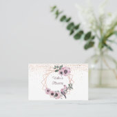 Waterverf Flowers Florist Shop Visitekaartje (Staand voorkant)